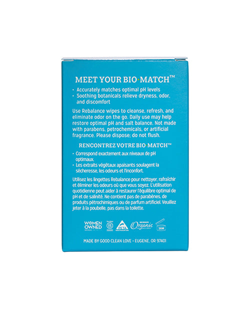 Good Clean Love Rebalance Wipes - Box of 12