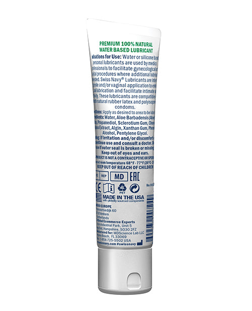 NO ETA Swiss Navy Naked All Natural Lubricant - 10 ml