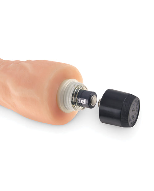 Real Feel No. 6 Long 8" Vibe Waterproof - Mutli-speed Flesh