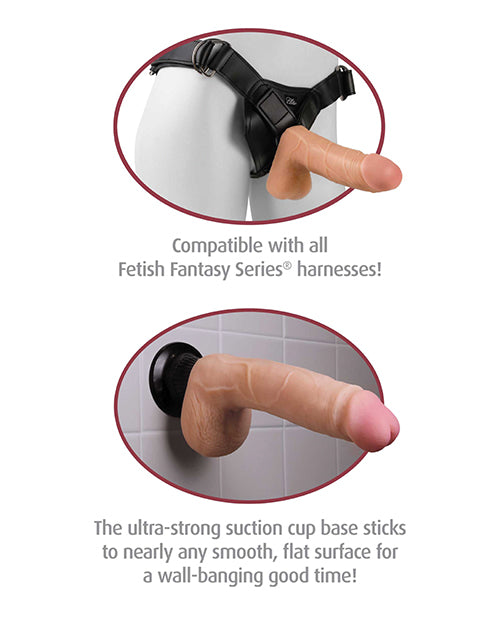 Real Feel Deluxe No. 3 7" Vibe Waterproof - Black