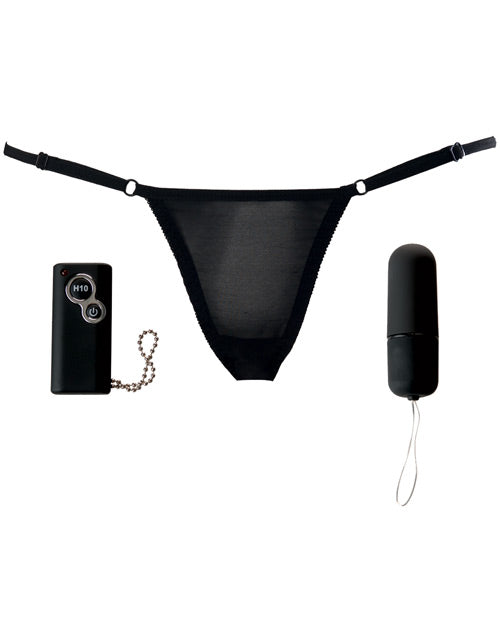 Love to Love Secret Vibrating Panty - Black