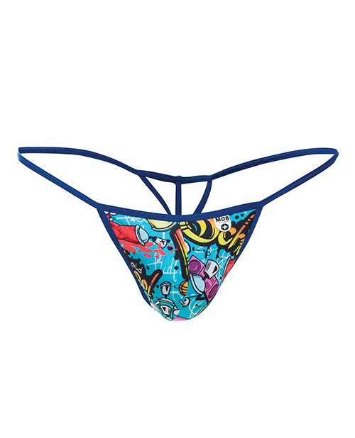 Male Basics Sinful Hipster Wow T Thong G-String Yellow Print MD
