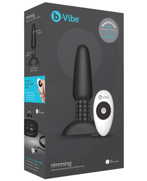 B-Vibe Rimming Plug - Black
